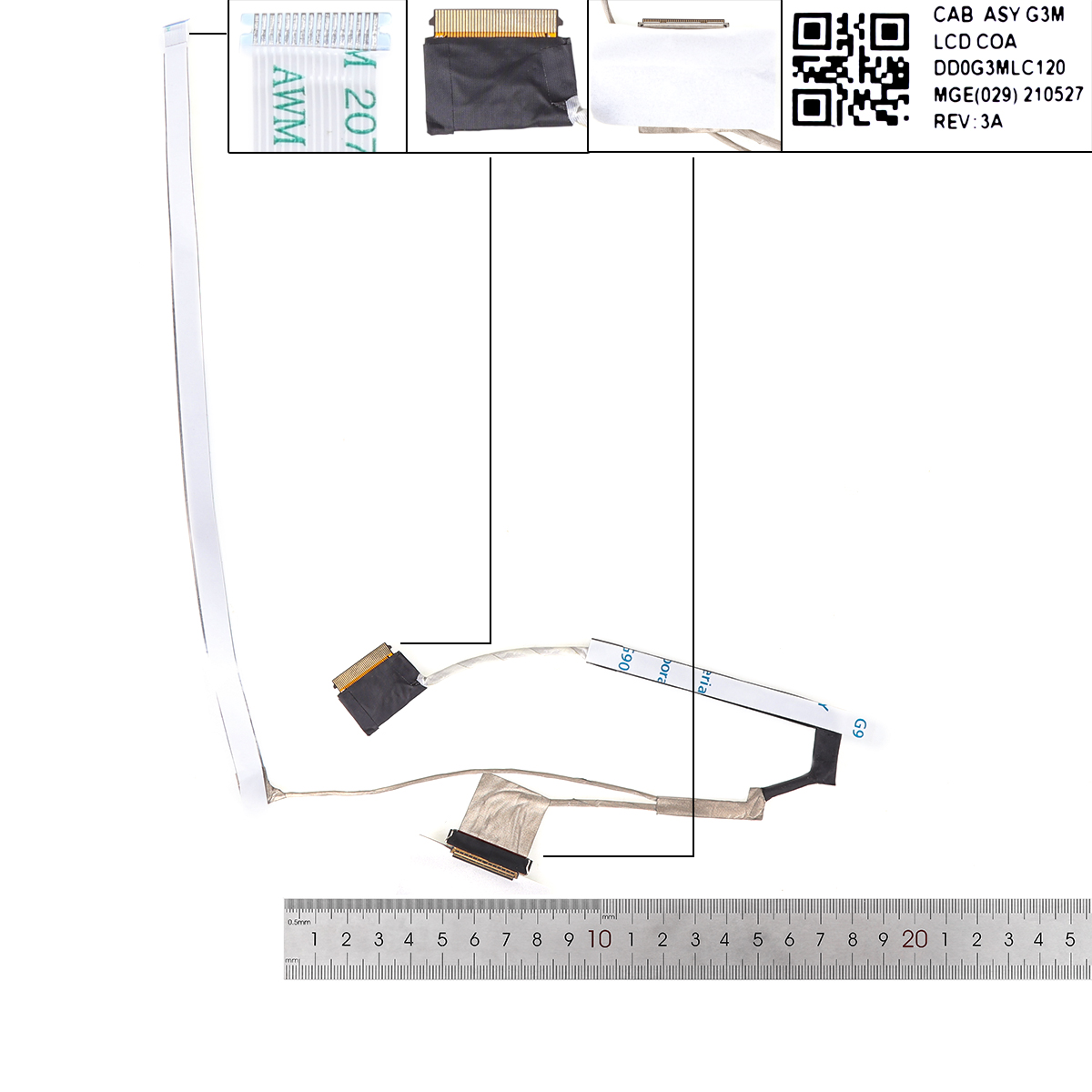 Picture of New LCD Display Screen Cable Replacement  For HP TPN-Q264  